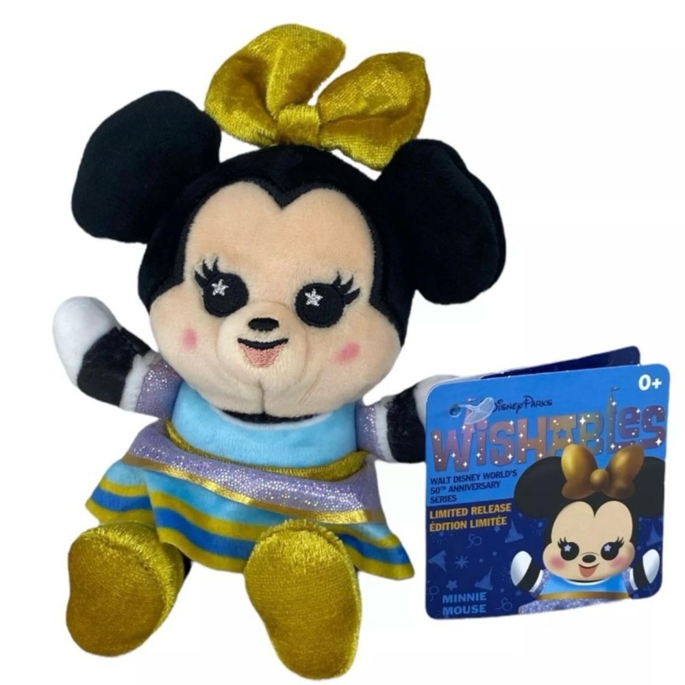 NWT *Discontinued* Disney Wishables 50th Anniversary Minnie Mouse Plush